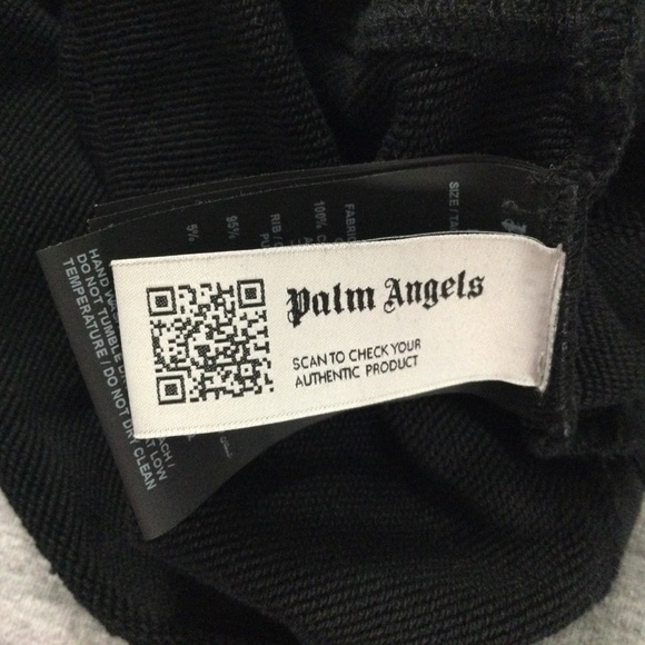 Palm Angels Black Long Sleeve Crop Top Size M (Flawed) - Picture 9 of 10